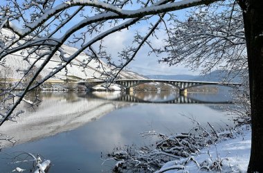 Foto Brücke Winter